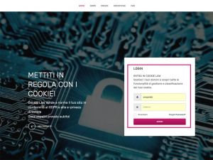 1 - Accedi al tuo profilo su www.cookielaw.eu con il tuo user e la tua password